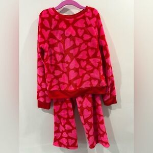 Cat & Jack Heart Pattern Pajama Set - Red and Pink ❤️🩷